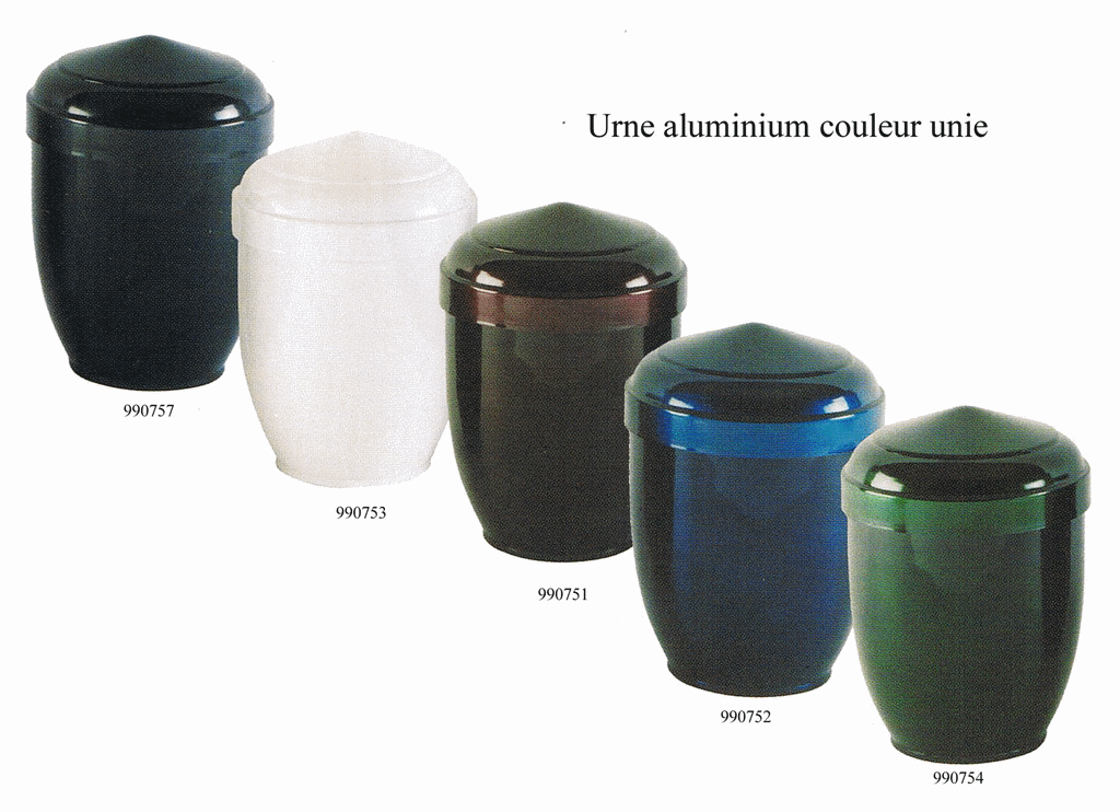 urne aluminium unie